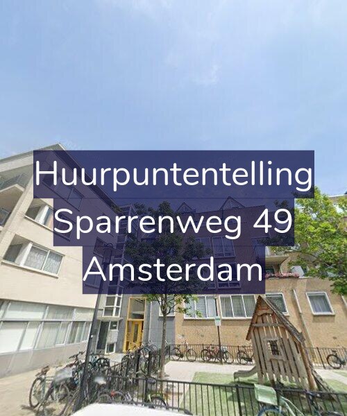 Foto gevel Huurpuntentelling voor Sparrenweg 49, Amsterdam