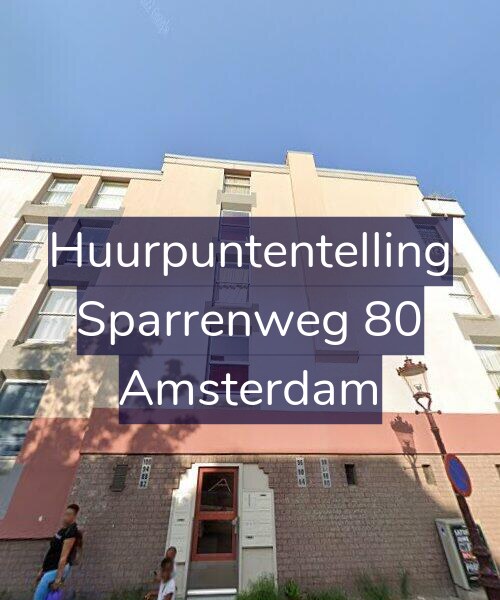 Foto gevel Huurpuntentelling voor Sparrenweg 80, Amsterdam