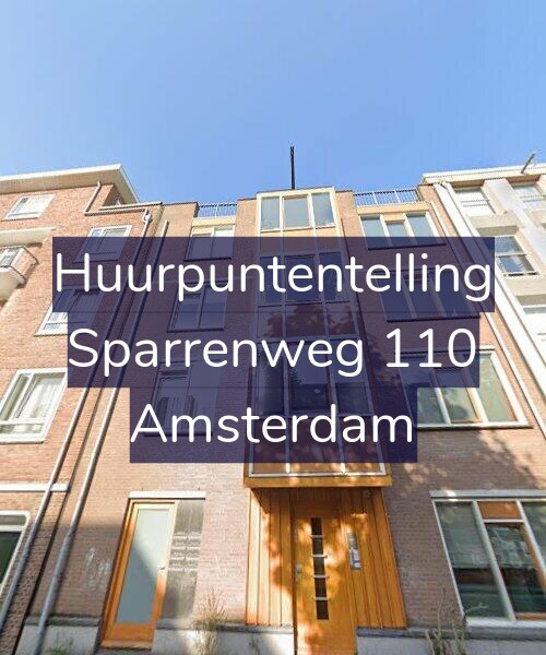 Foto gevel Huurpuntentelling voor Sparrenweg 110, Amsterdam