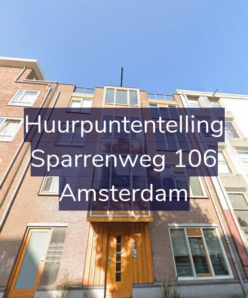 Foto gevel Huurpuntentelling voor Sparrenweg 106, Amsterdam
