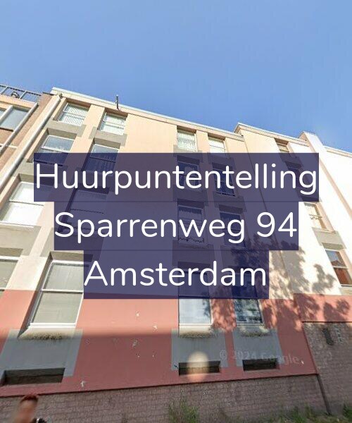 Foto gevel Huurpuntentelling voor Sparrenweg 94, Amsterdam