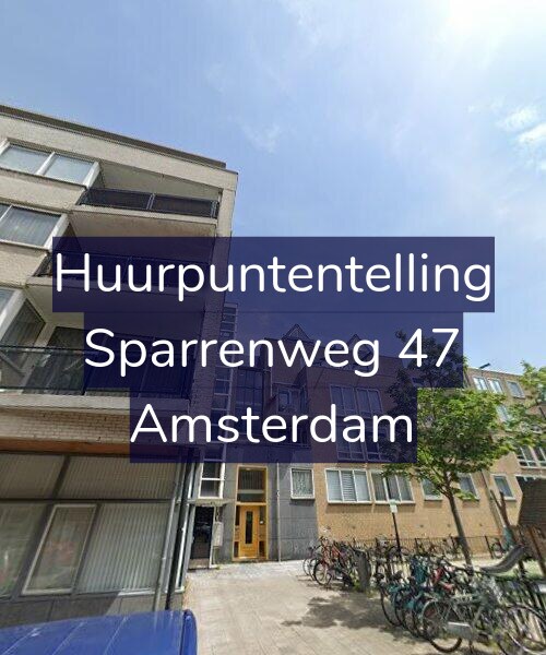 Foto gevel Huurpuntentelling voor Sparrenweg 47, Amsterdam