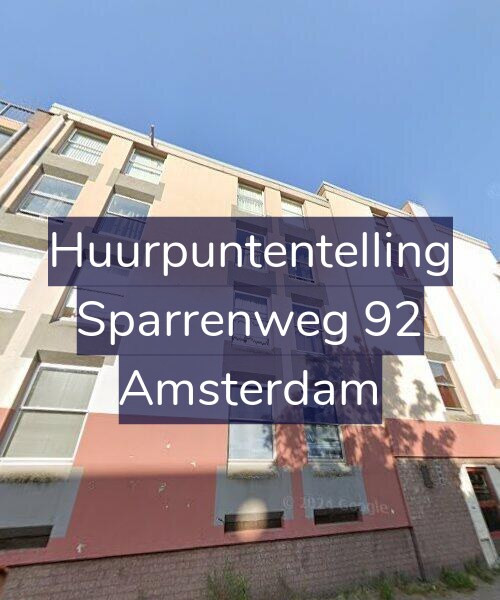 Foto gevel Huurpuntentelling voor Sparrenweg 92, Amsterdam