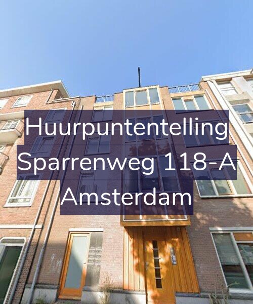 Foto gevel Huurpuntentelling voor Sparrenweg 118-A, Amsterdam