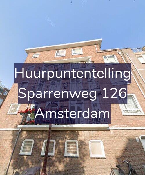 Foto gevel Huurpuntentelling voor Sparrenweg 126, Amsterdam