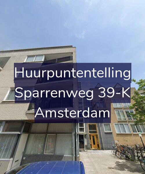Foto gevel Huurpuntentelling voor Sparrenweg 39-K, Amsterdam