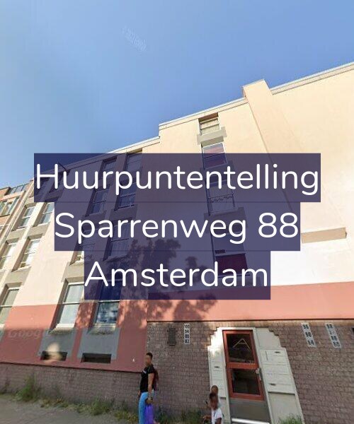 Foto gevel Huurpuntentelling voor Sparrenweg 88, Amsterdam