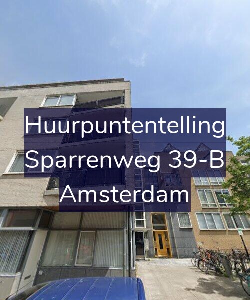 Foto gevel Huurpuntentelling voor Sparrenweg 39-B, Amsterdam