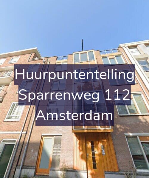 Foto gevel Huurpuntentelling voor Sparrenweg 112, Amsterdam
