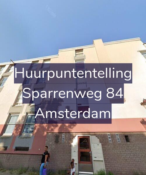 Foto gevel Huurpuntentelling voor Sparrenweg 84, Amsterdam