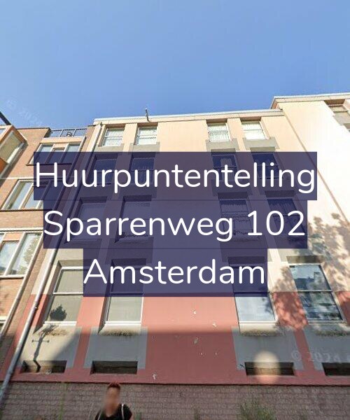 Foto gevel Huurpuntentelling voor Sparrenweg 102, Amsterdam