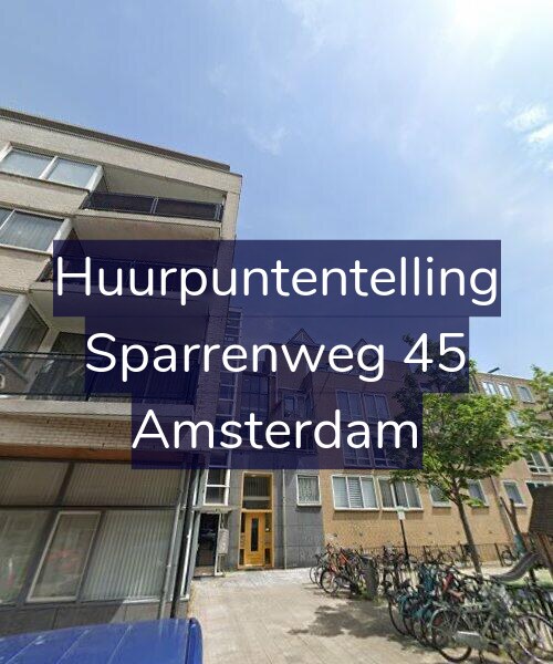 Foto gevel Huurpuntentelling voor Sparrenweg 45, Amsterdam