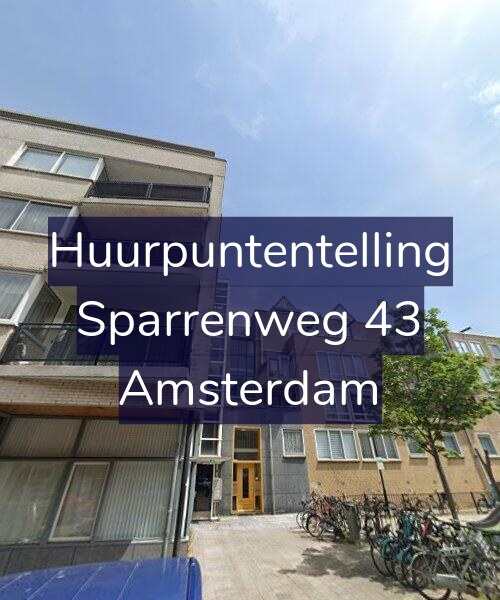 Foto gevel Huurpuntentelling voor Sparrenweg 43, Amsterdam