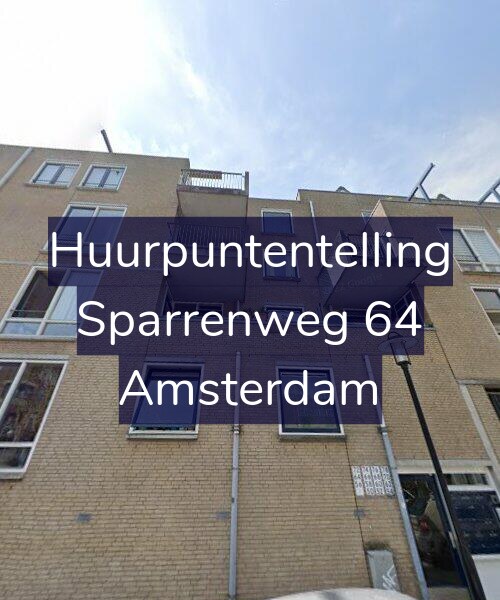Foto gevel Huurpuntentelling voor Sparrenweg 64, Amsterdam