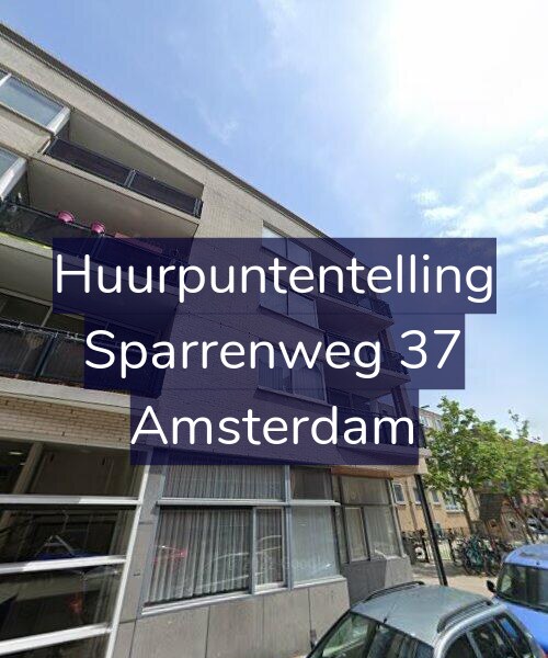 Foto gevel Huurpuntentelling voor Sparrenweg 37, Amsterdam