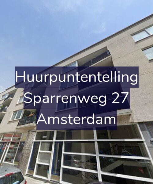 Foto gevel Huurpuntentelling voor Sparrenweg 27, Amsterdam