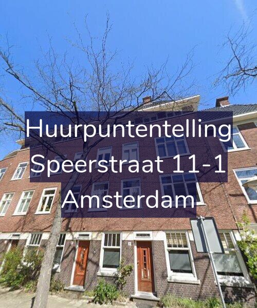 Foto gevel Huurpuntentelling voor Speerstraat 11-1, Amsterdam
