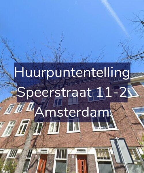 Foto gevel Huurpuntentelling voor Speerstraat 11-2, Amsterdam