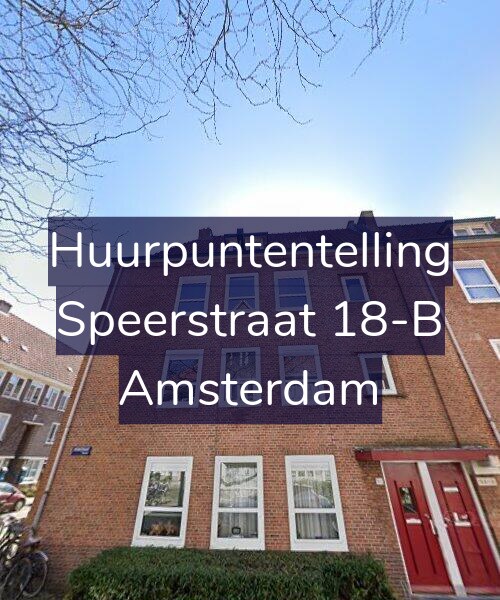 Foto gevel Huurpuntentelling voor Speerstraat 18-B, Amsterdam