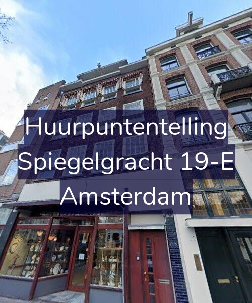 Foto gevel Huurpuntentelling voor Spiegelgracht 19-E, Amsterdam