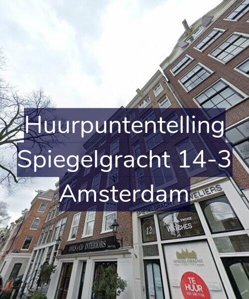 Foto gevel Huurpuntentelling voor Spiegelgracht 14-3, Amsterdam