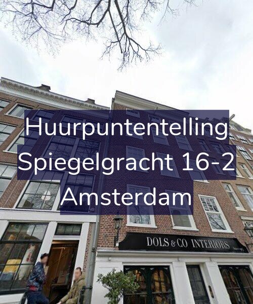 Foto gevel Huurpuntentelling voor Spiegelgracht 16-2, Amsterdam