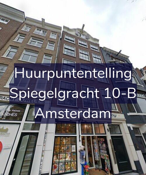 Foto gevel Huurpuntentelling voor Spiegelgracht 10-B, Amsterdam