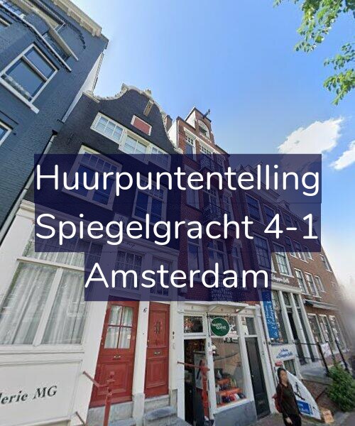 Foto gevel Huurpuntentelling voor Spiegelgracht 4-1, Amsterdam
