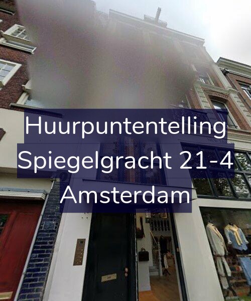 Foto gevel Huurpuntentelling voor Spiegelgracht 21-4, Amsterdam