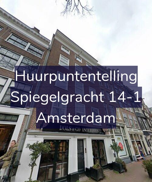 Foto gevel Huurpuntentelling voor Spiegelgracht 14-1, Amsterdam