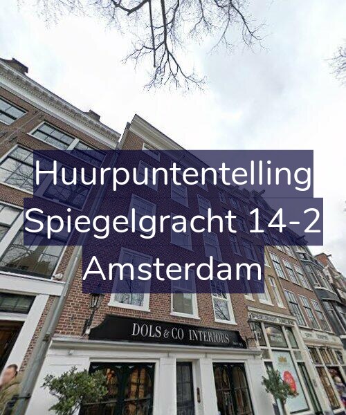 Foto gevel Huurpuntentelling voor Spiegelgracht 14-2, Amsterdam