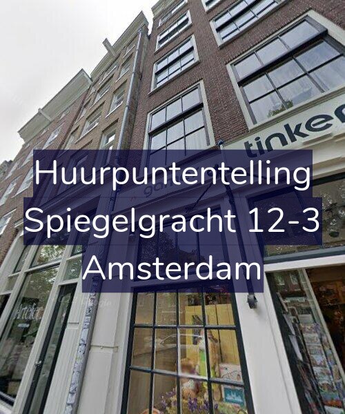 Foto gevel Huurpuntentelling voor Spiegelgracht 12-3, Amsterdam