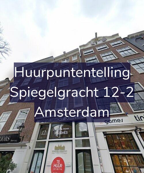 Foto gevel Huurpuntentelling voor Spiegelgracht 12-2, Amsterdam