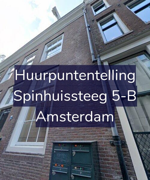 Foto gevel Huurpuntentelling voor Spinhuissteeg 5-B, Amsterdam