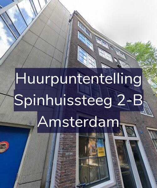 Foto gevel Huurpuntentelling voor Spinhuissteeg 2-B, Amsterdam
