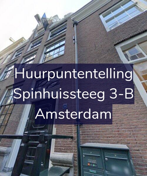 Foto gevel Huurpuntentelling voor Spinhuissteeg 3-B, Amsterdam