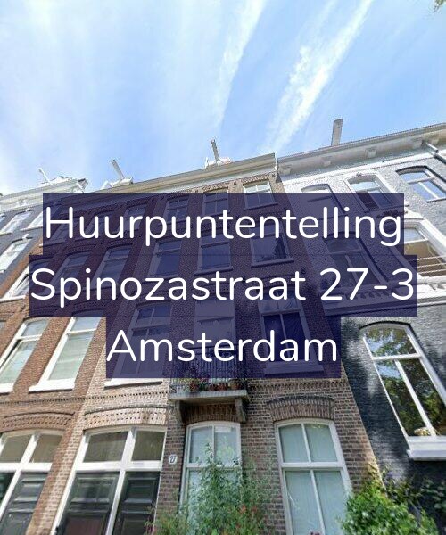 Foto gevel Huurpuntentelling voor Spinozastraat 27-3, Amsterdam