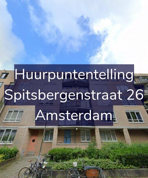 Foto gevel Huurpuntentelling voor Spitsbergenstraat 26, Amsterdam