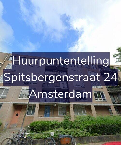 Foto gevel Huurpuntentelling voor Spitsbergenstraat 24, Amsterdam