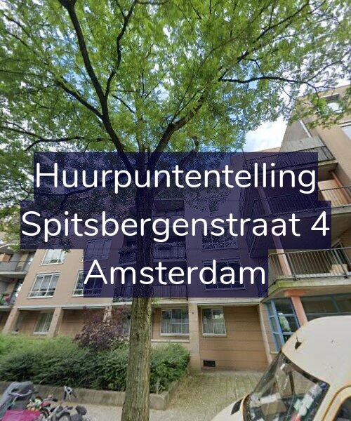 Foto gevel Huurpuntentelling voor Spitsbergenstraat 4, Amsterdam