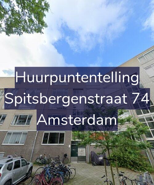 Foto gevel Huurpuntentelling voor Spitsbergenstraat 74, Amsterdam
