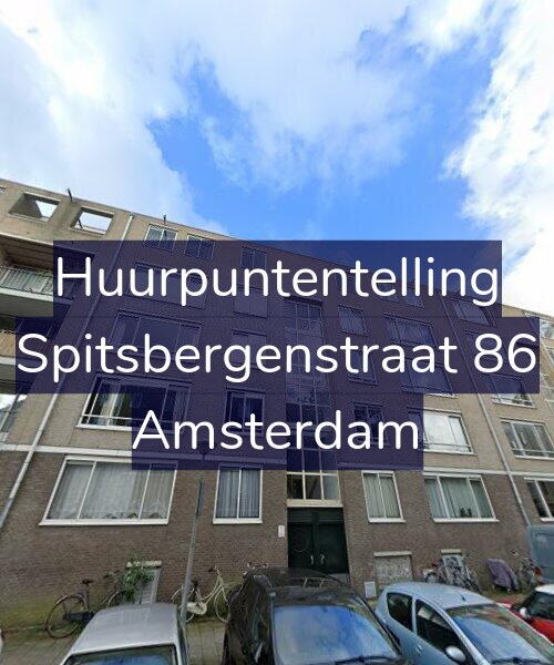Foto gevel Huurpuntentelling voor Spitsbergenstraat 86, Amsterdam