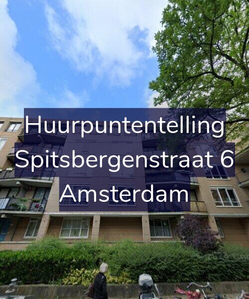 Foto gevel Huurpuntentelling voor Spitsbergenstraat 6, Amsterdam