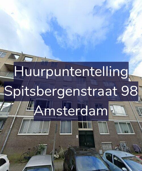 Foto gevel Huurpuntentelling voor Spitsbergenstraat 98, Amsterdam