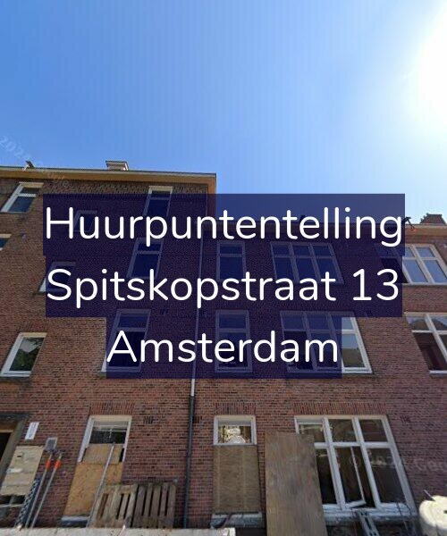 Foto gevel Huurpuntentelling voor Spitskopstraat 13, Amsterdam