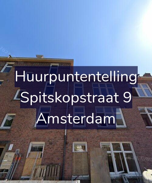 Foto gevel Huurpuntentelling voor Spitskopstraat 9, Amsterdam