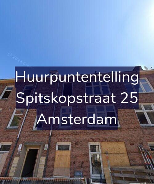 Foto gevel Huurpuntentelling voor Spitskopstraat 25, Amsterdam