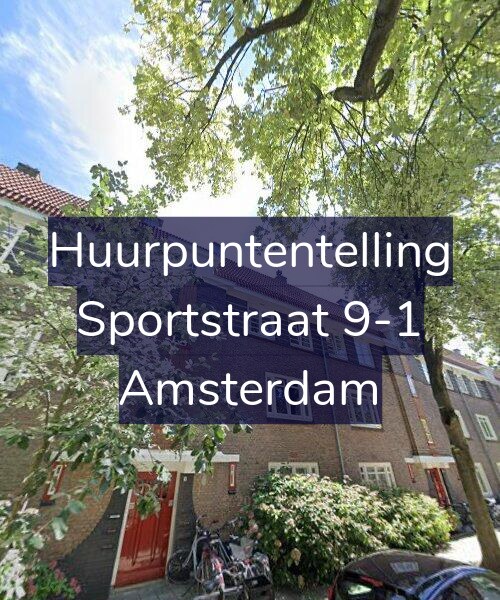 Foto gevel Huurpuntentelling voor Sportstraat 9-1, Amsterdam