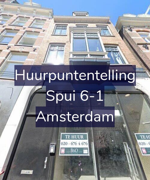 Foto gevel Huurpuntentelling voor Spui 6-1, Amsterdam