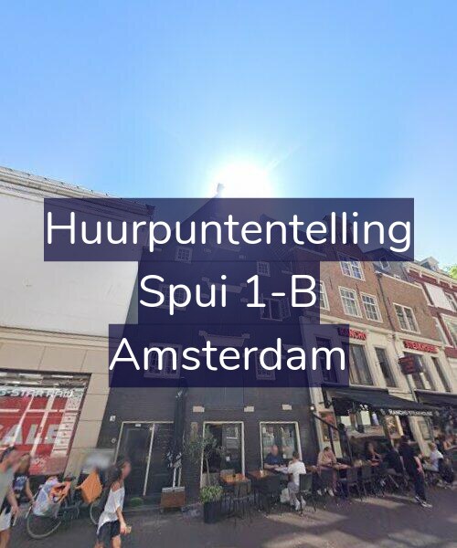 Foto gevel Huurpuntentelling voor Spui 1-B, Amsterdam